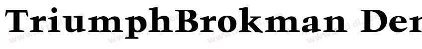 TriumphBrokman DemiB字体转换